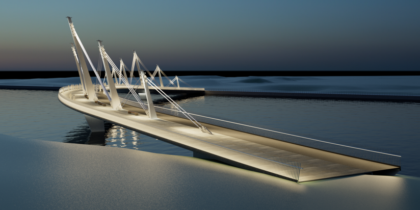 Проект моста через Нагатинский затон