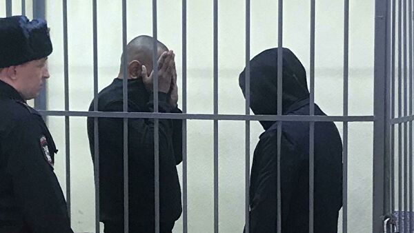 Обвиняемые в убийстве Ксении Каторгиной в суде Обвиняемые в убийстве Ксении Каторгиной в суде