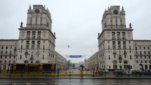 Здания на привокзальной площади в Минске