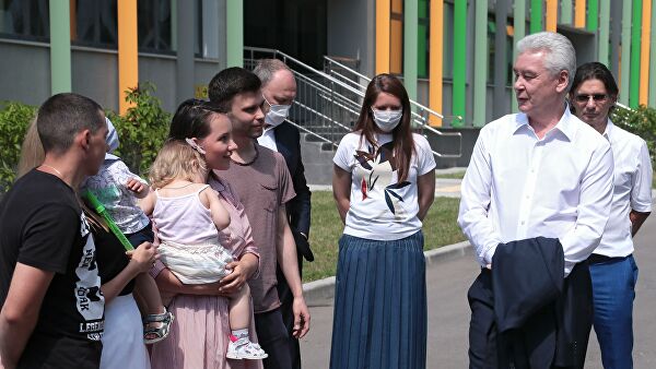 С. Собянин посетил детский сад в Москве 