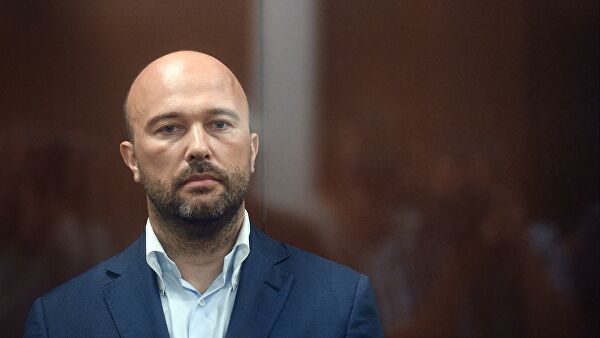 Дмитрий Мазуров в зале заседаний Тверского суда Москвы