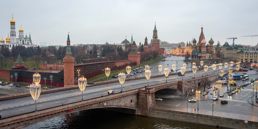 Открытие после капитального ремонта Большого Москворецкого моста, Кремль