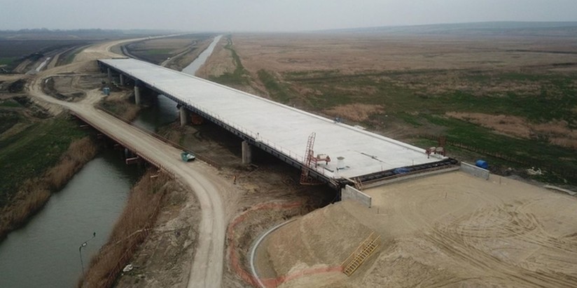 Строительство дороги к Крымскому мосту