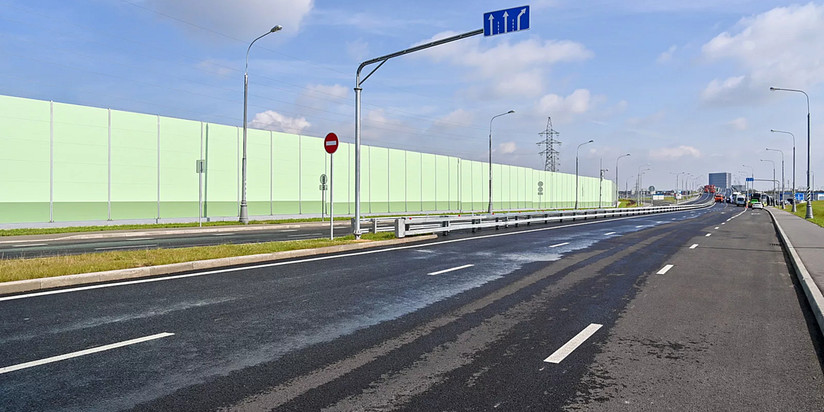 Дорога между Варшавским и Калужским шоссе в новой Москве