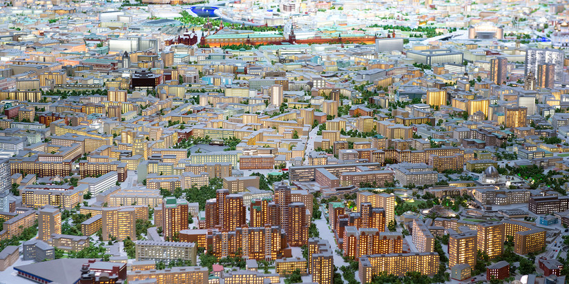 Макет Москвы на ВДНХ