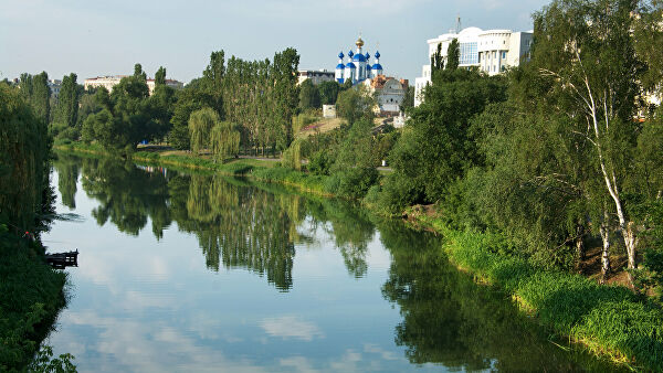 Река Цна в городе Тамбов