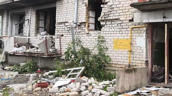На месте взрыва газовоздушной смеси в жилом доме в поселке Кикнур Кировской области