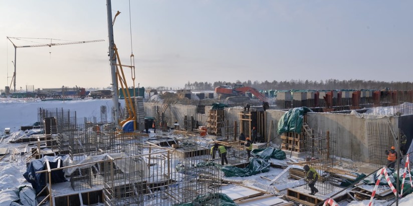 Строительство космодрома "Восточный"