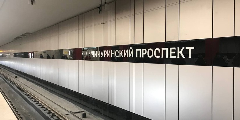 Станция БКЛ метро Мичуринский проспект2