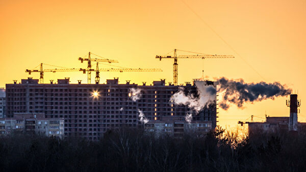 Закат солнца в Москве